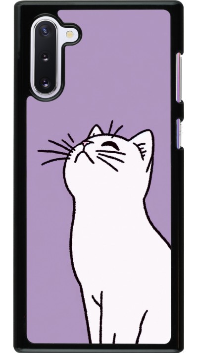 Samsung Galaxy Note 10 Case Hülle - Chat auf lila Hintergrund
