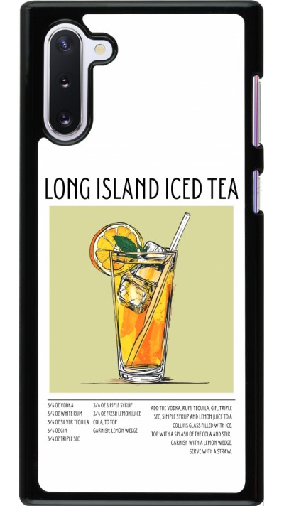 Samsung Galaxy Note 10 Case Hülle - Cocktail Rezept Long Island Ice Tea