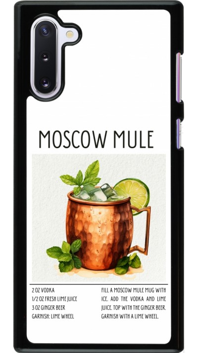 Samsung Galaxy Note 10 Case Hülle - Cocktail Rezept Moscow Mule