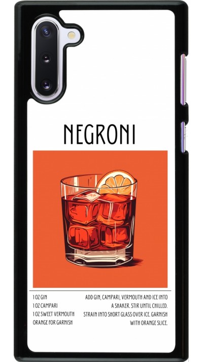 Coque Samsung Galaxy Note 10 - Cocktail recette Negroni
