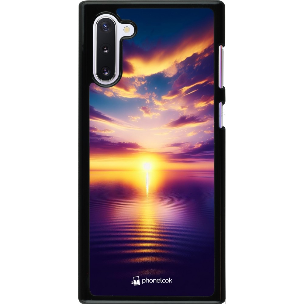 Samsung Galaxy Note 10 Case Hülle - Sonnenuntergang gelb violett