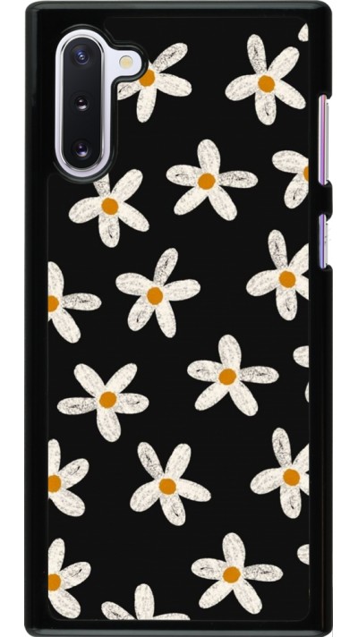 Coque Samsung Galaxy Note 10 - Easter 2024 white on black flower