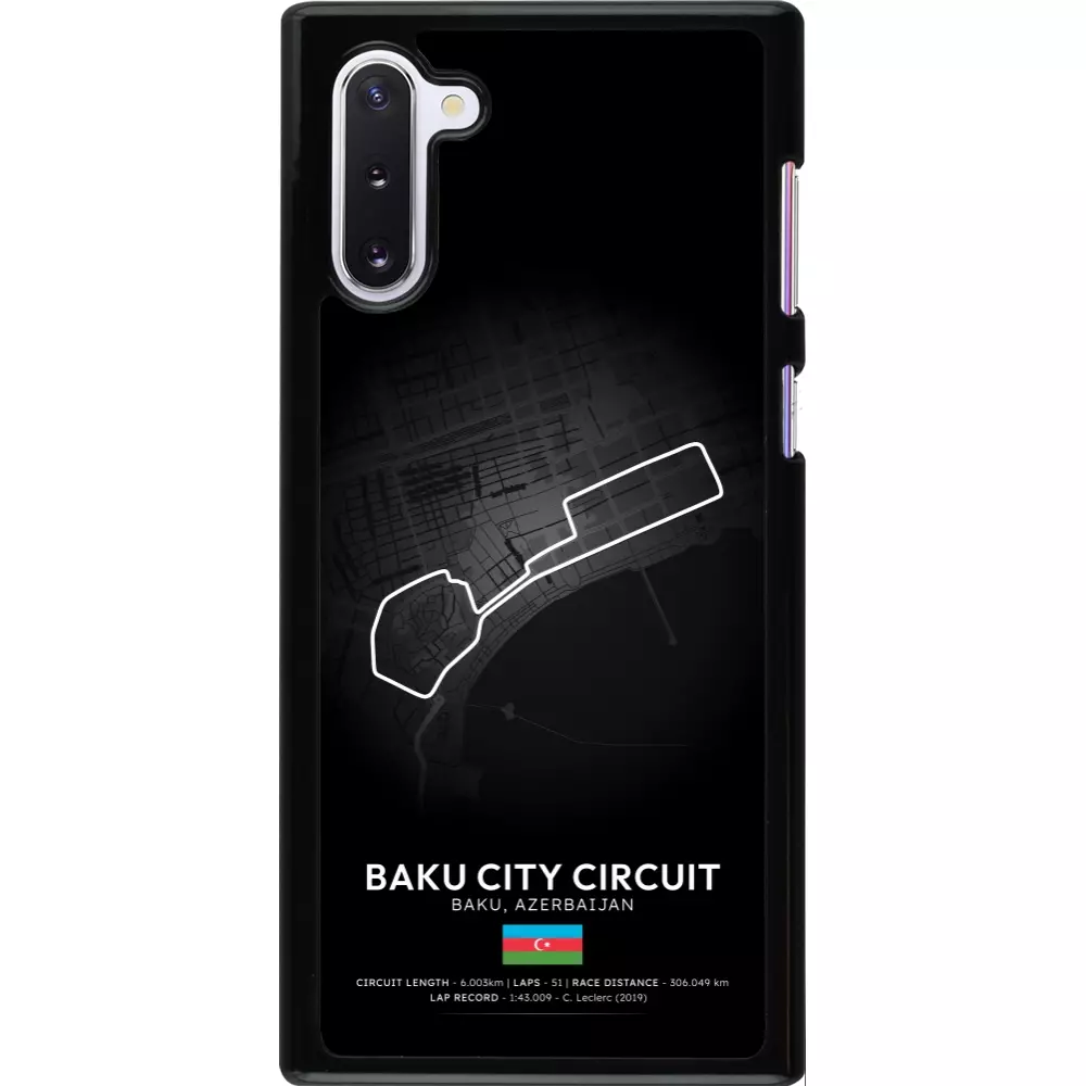 Samsung Galaxy Note 10 Case Hülle - F1 Track 2025 Azerbaijan