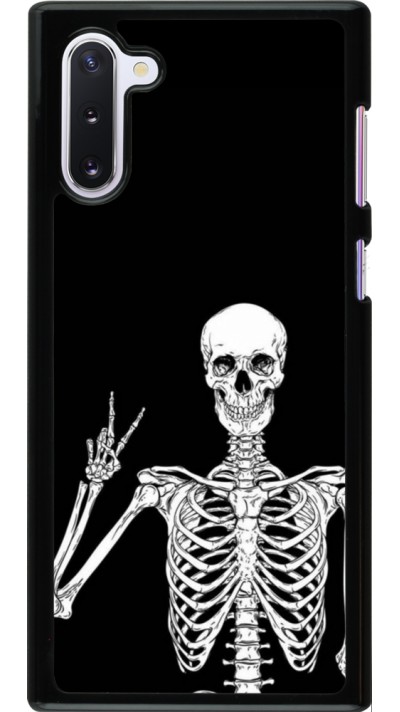 Coque Samsung Galaxy Note 10 - Halloween 2023 peace skeleton