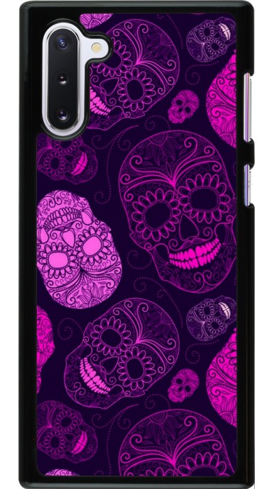 Samsung Galaxy Note 10 Case Hülle - Halloween 2023 pink skulls