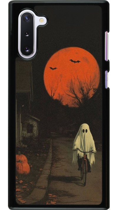 Coque Samsung Galaxy Note 10 - Halloween 2025 Ghost on a bicycle