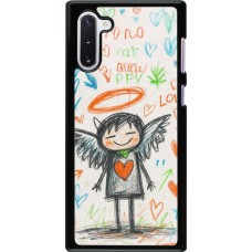 Samsung Galaxy Note 10 Case Hülle - Little Angel Sketch Love