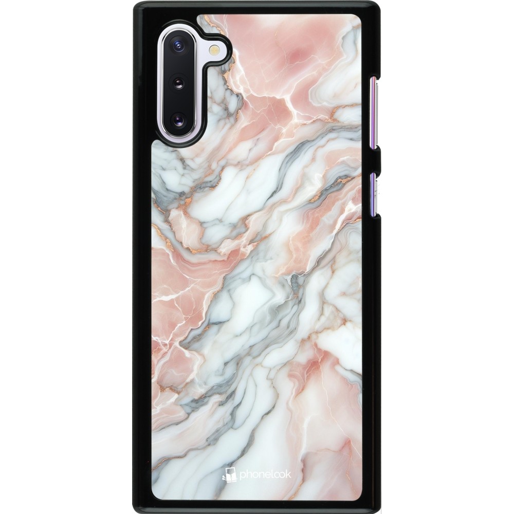 Samsung Galaxy Note 10 Case Hülle - Rosa Leuchtender Marmor