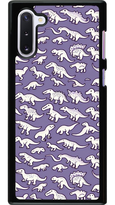 Coque Samsung Galaxy Note 10 - Mini dino pattern violet