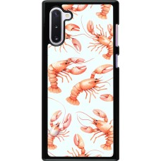 Samsung Galaxy Note 10 Case Hülle - Muster von pastellfarbenen Hummern