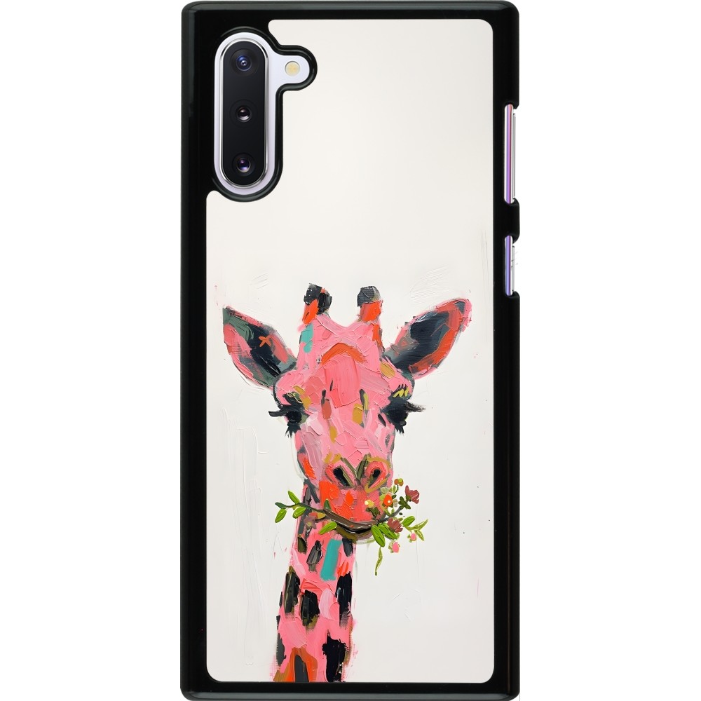 Coque Samsung Galaxy Note 10 - Pink Girafe Paint