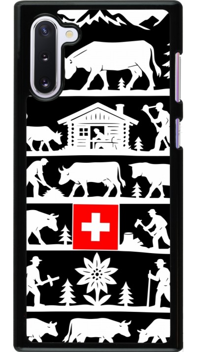 Coque Samsung Galaxy Note 10 - Poya Suisse 1 noir