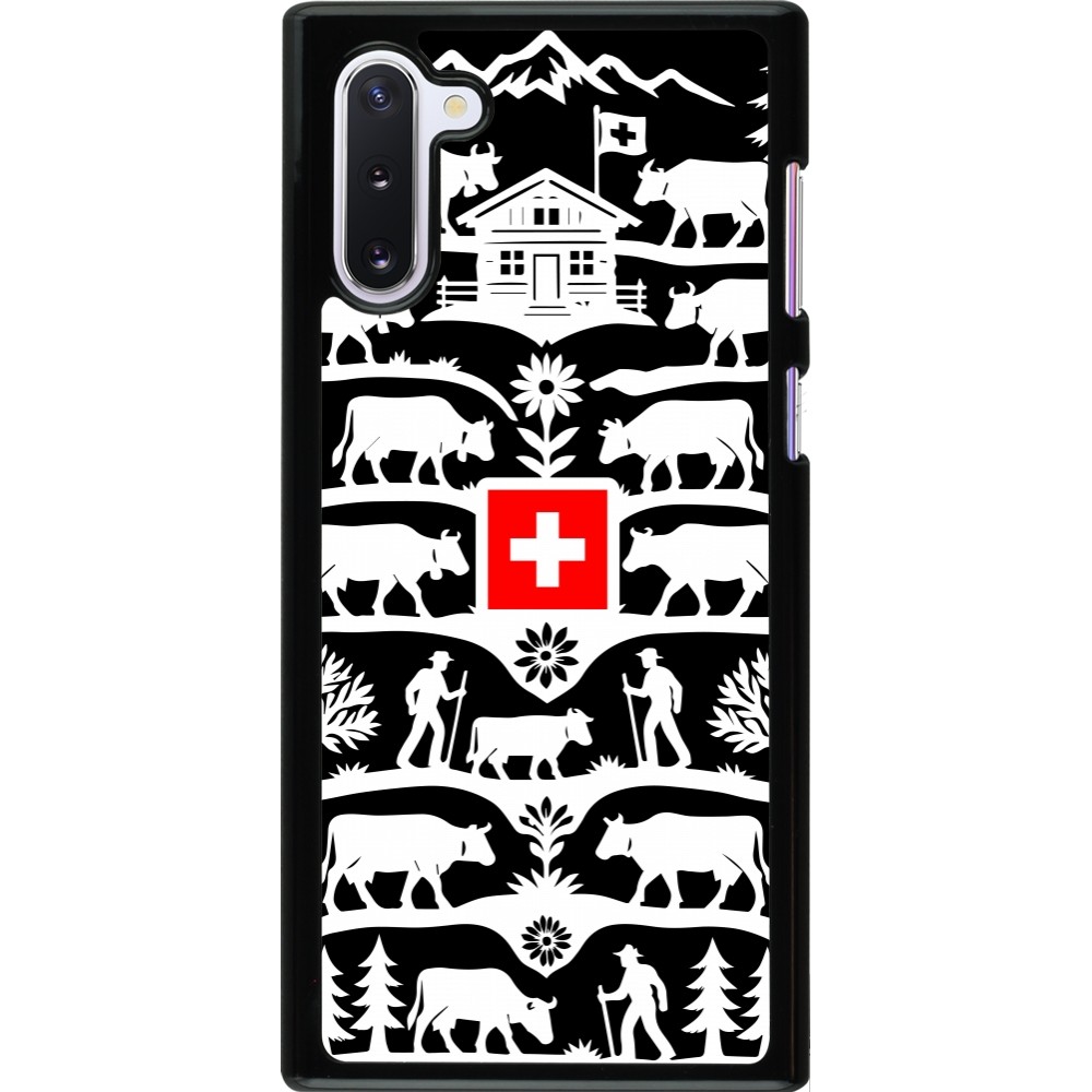Coque Samsung Galaxy Note 10 - Poya Suisse 3 noir