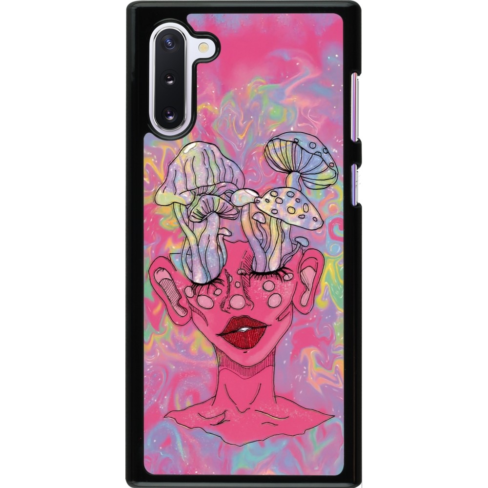 Samsung Galaxy Note 10 Case Hülle - Psychedelic pink mushroom