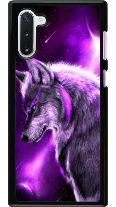 Hülle Samsung Galaxy Note 10 - Purple Sky Wolf