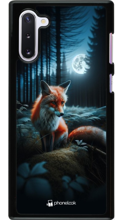 Coque Samsung Galaxy Note 10 - Renard lune forêt