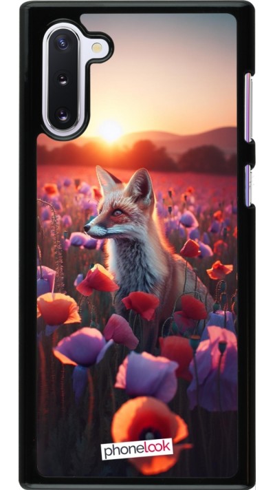 Coque Samsung Galaxy Note 10 - Renard pourpre au crépuscule