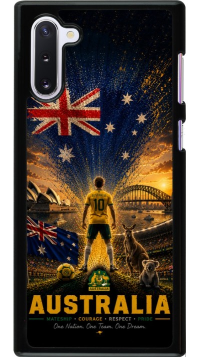 Samsung Galaxy Note 10 Case Hülle - Fussball Australien splash 2026