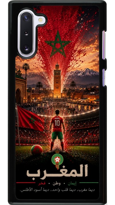 Samsung Galaxy Note 10 Case Hülle - Fussball Marokko splash 2026
