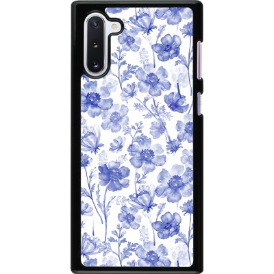 Samsung Galaxy Note 10 Case Hülle - Spring 23 watercolor blue flowers