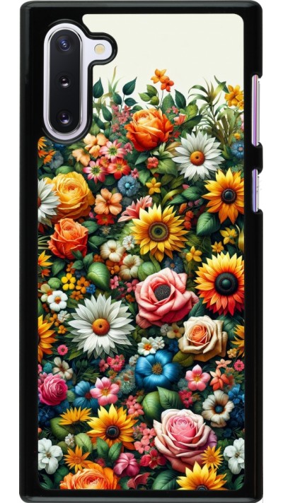 Samsung Galaxy Note 10 Case Hülle - Sommer Blumenmuster
