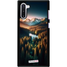 Samsung Galaxy Note 10 Case Hülle - Sonnenuntergang Waldsee