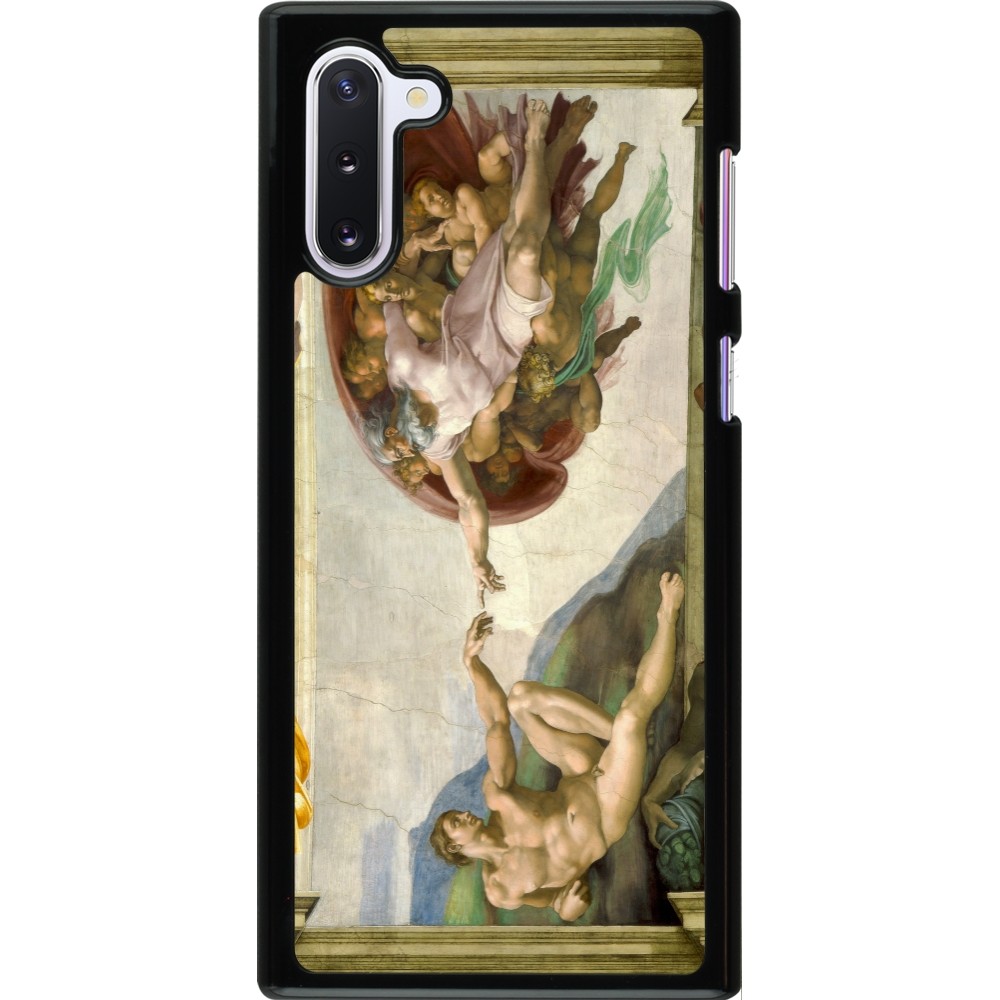 Samsung Galaxy Note 10 Case Hülle - Kunstbild - Die Erschaffung Adams - Michelangelo