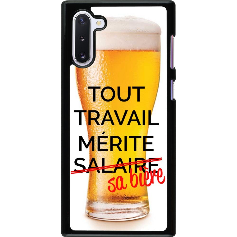 Coque Samsung Galaxy Note 10 - Tout travail mérite sa bière