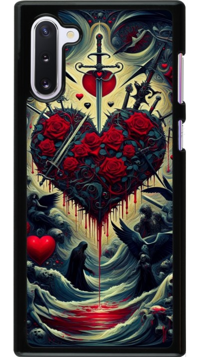 Samsung Galaxy Note 10 Case Hülle - Dunkle Liebe Herz Blut