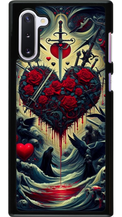 Coque Samsung Galaxy Note 10 - Dark Love Coeur Sang