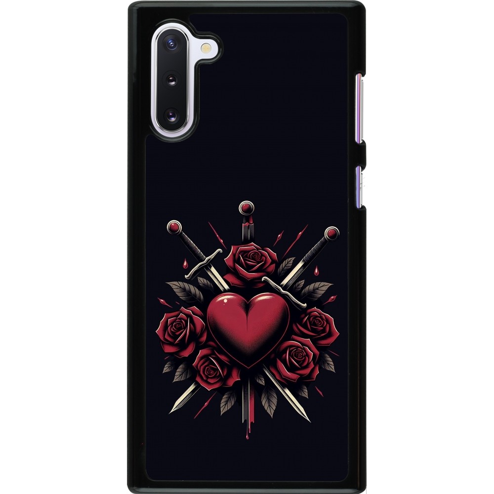 Samsung Galaxy Note 10 Case Hülle - Valentine 2024 gothic love
