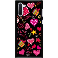 Samsung Galaxy Note 10 Case Hülle - Valentine 2023 love symbols