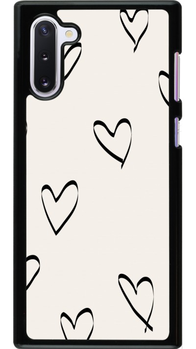 Coque Samsung Galaxy Note 10 - Valentine 2023 minimalist hearts