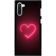 Samsung Galaxy Note 10 Case Hülle - Valentine 2023 single neon heart