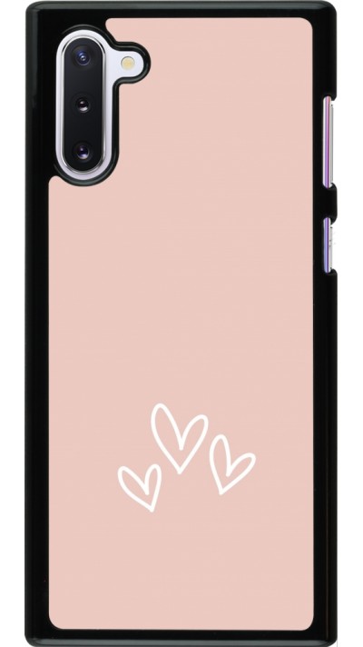 Coque Samsung Galaxy Note 10 - Valentine 2023 three minimalist hearts