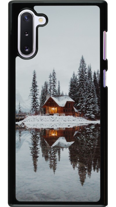 Coque Samsung Galaxy Note 10 - Winter 25 Winter house forest afternoon