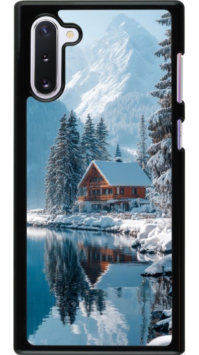 Coque Samsung Galaxy Note 10 - Winter 25 Winter house forest day