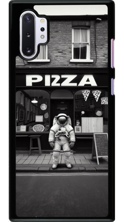 Coque Samsung Galaxy Note 10+ - Astronaute devant une Pizzeria