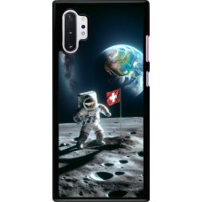 Samsung Galaxy Note 10+ Case Hülle - Astro Schweiz auf dem Mond