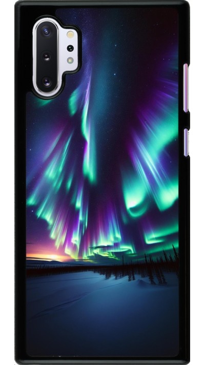 Coque Samsung Galaxy Note 10+ - Aurore Boréale Étincelante