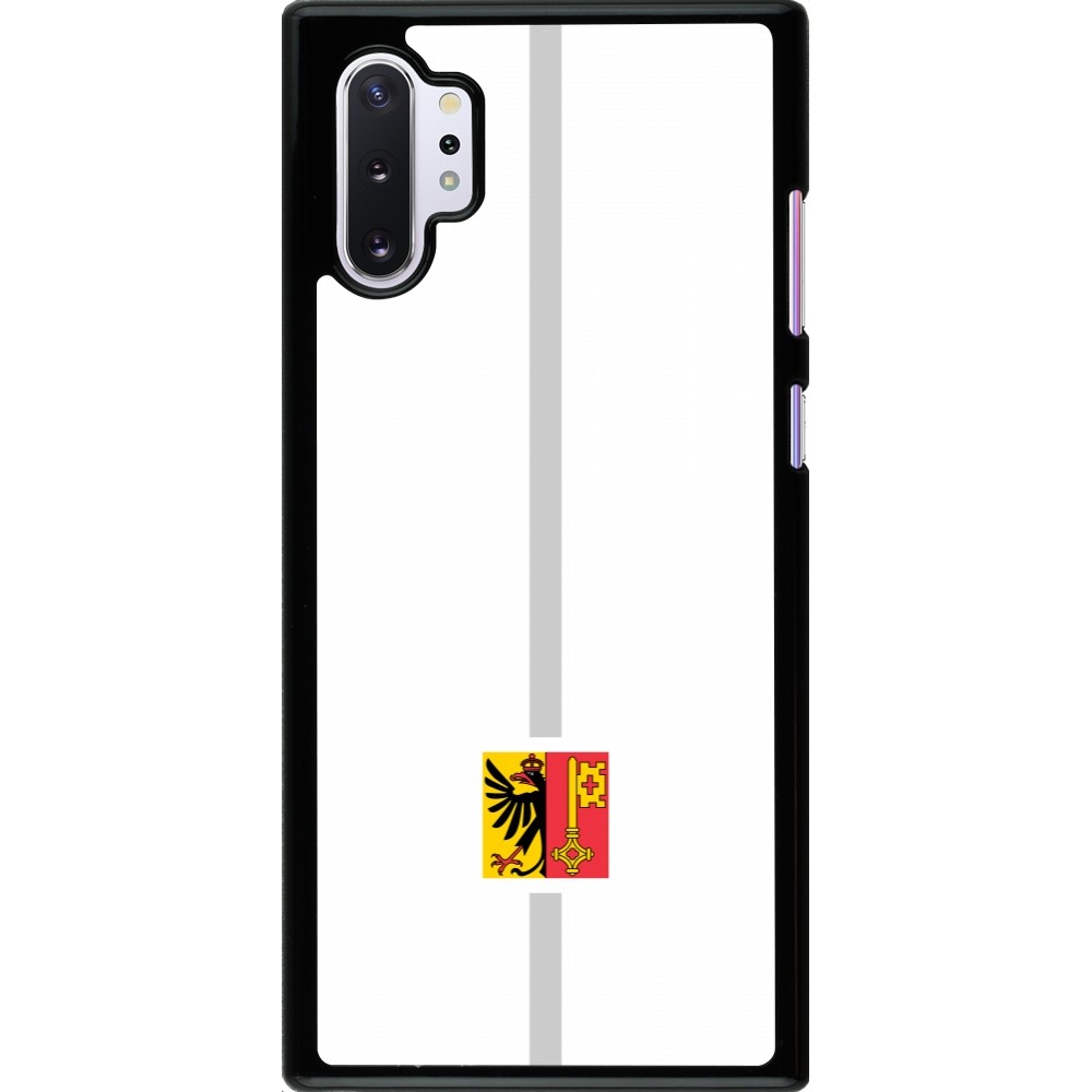 Samsung Galaxy Note 10+ Case Hülle - Kanton GE weiss