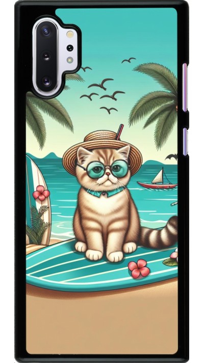 Coque Samsung Galaxy Note 10+ - Chat Surf Style