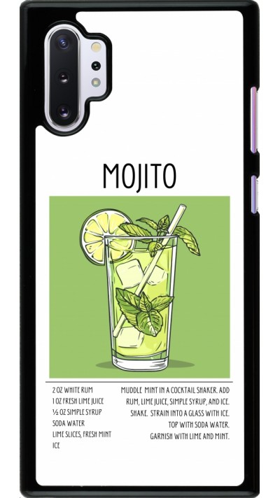 Samsung Galaxy Note 10+ Case Hülle - Cocktail Rezept Mojito