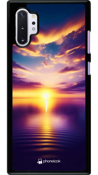 Samsung Galaxy Note 10+ Case Hülle - Sonnenuntergang gelb violett