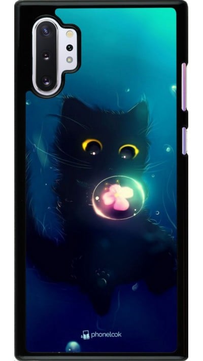 Hülle Samsung Galaxy Note 10+ - Cute Cat Bubble
