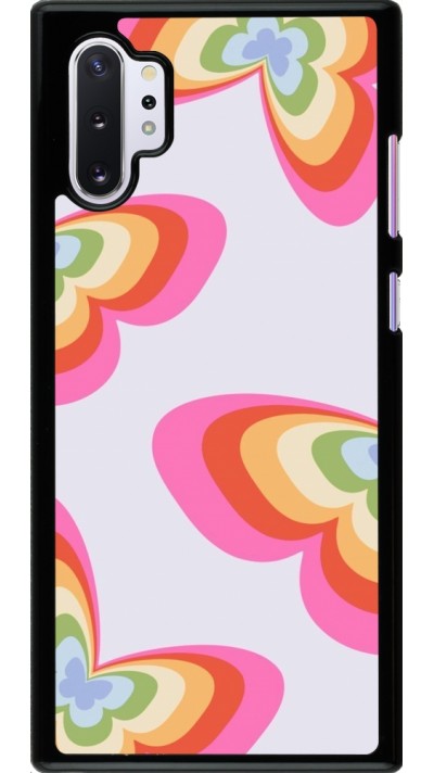 Samsung Galaxy Note 10+ Case Hülle - Easter 2024 rainbow butterflies