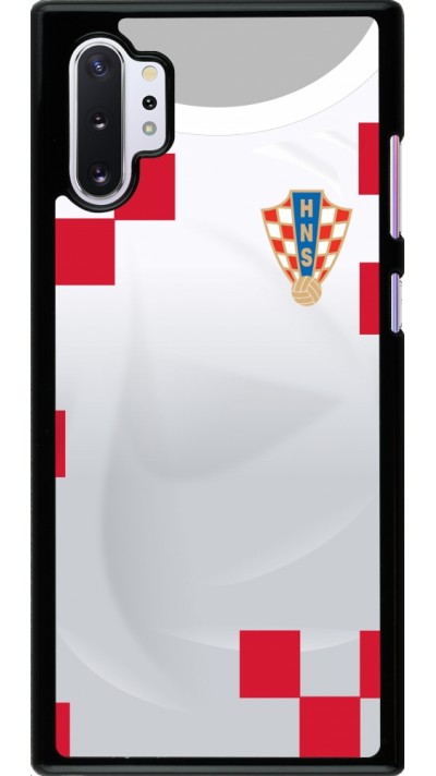 Samsung Galaxy Note 10+ Case Hülle - Kroatien 2022 personalisierbares Fussballtrikot