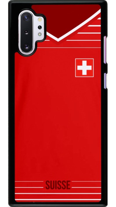 Hülle Samsung Galaxy Note 10+ - Football shirt Switzerland 2022