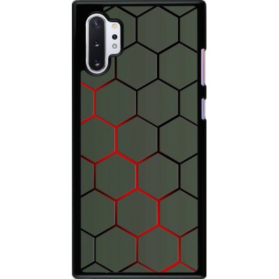 Coque Samsung Galaxy Note 10+ - Geometric Line red