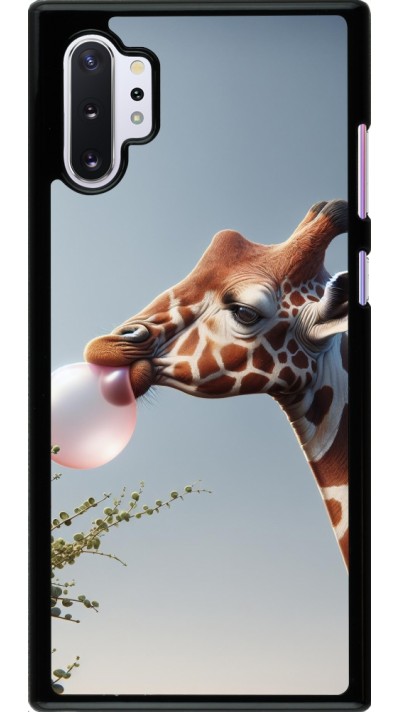 Samsung Galaxy Note 10+ Case Hülle - Giraffe mit Blase
